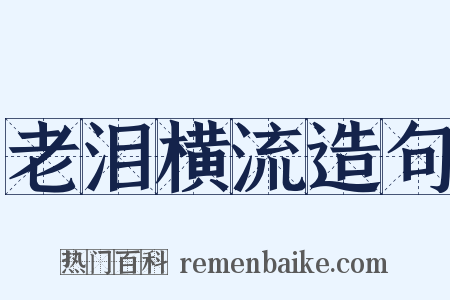 老泪横流造句是什么意思的图片